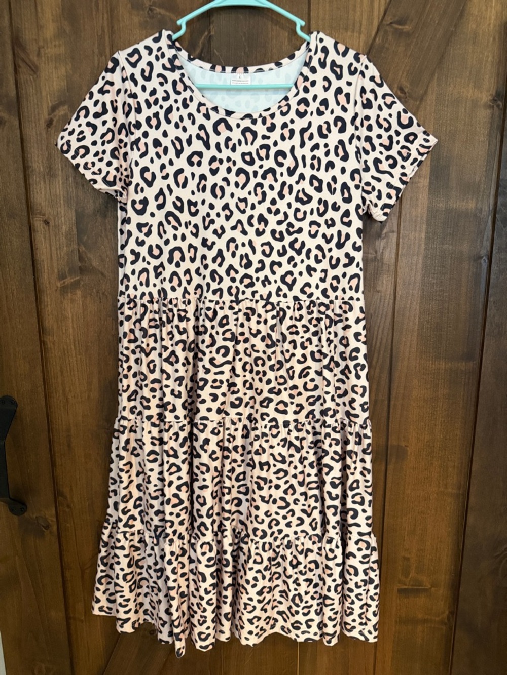 Leopard Print women’s midi dress
